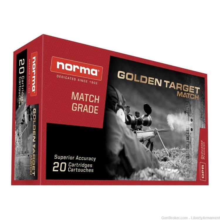 300 Norma Mag Ammo 230 gr Norma Golden Target Match Ammunition-img-1
