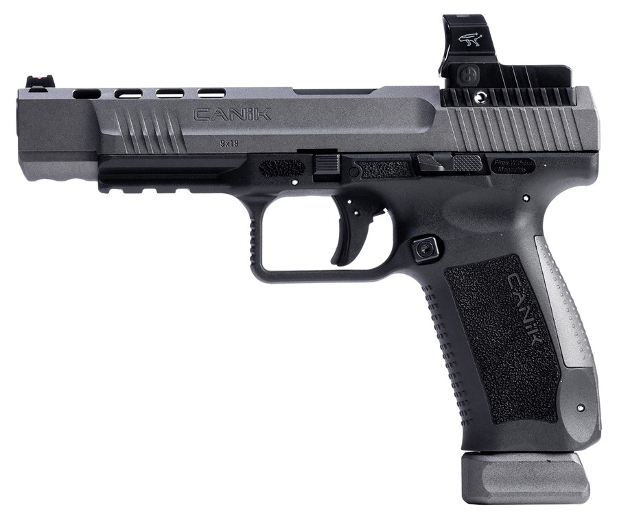 Canik TP9SFx w/MeCanik MO2 Red Dot 9mm Luger Pistol 5.20 Tungsten Gray/Blac-img-1