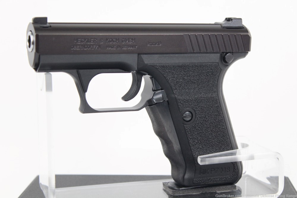EXCELLENT Heckler & Koch HK P7M8 9mm Squeeze Cocker 2 Mags & Box-img-4