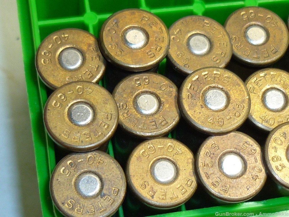 1rd - 40 65 WCF - PETERS ORIGINAL - Factory Ammo - Winchester 1886-img-2