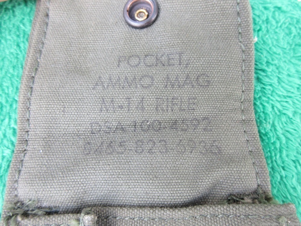 Vintage Vietnam War Era M-14 Pocket Ammo Mag Magazine Pouch DSA 100-4592 #2-img-5