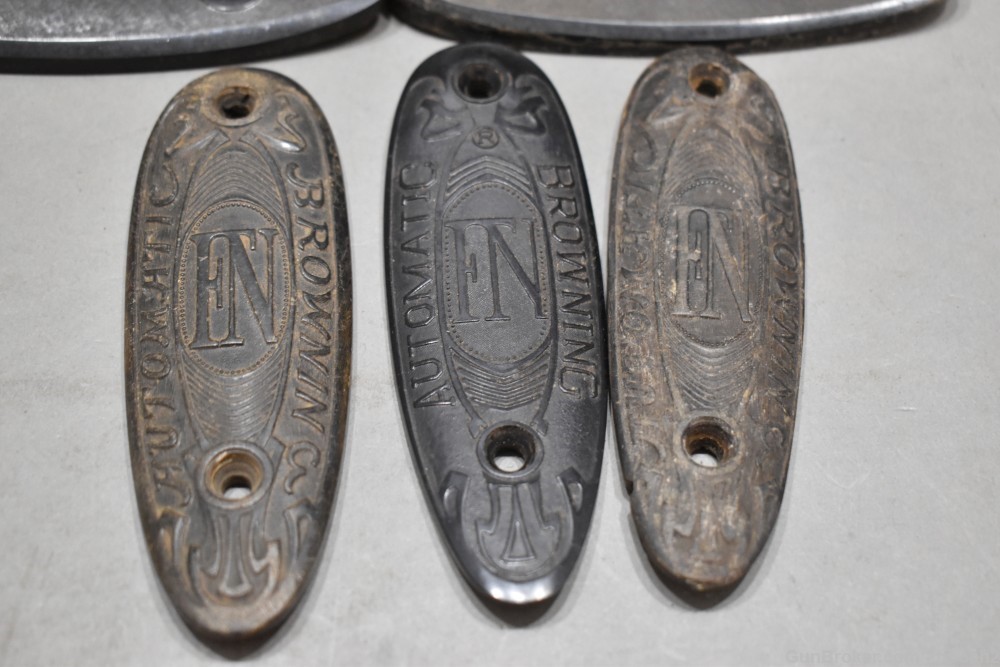 Lot 13 Browning & FN Shotgun Buttplates Some Vintage Horn ? PLEASE READ -img-1