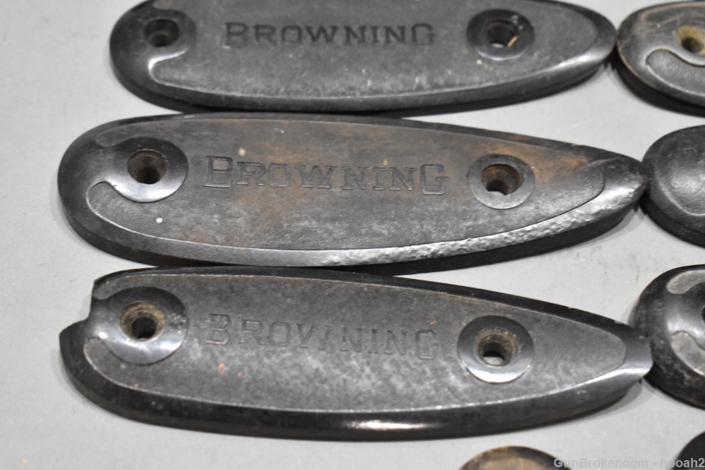 Lot 13 Browning & FN Shotgun Buttplates Some Vintage Horn ? PLEASE READ -img-8