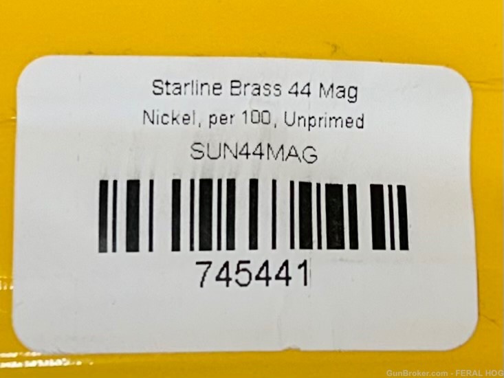 NEW Starline Nickle 44 Remington Magnum Brass-img-1