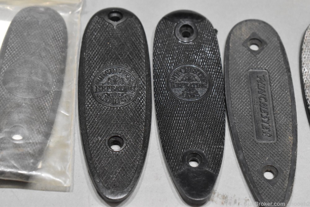 Lot 15 Winchester Rifle or Shotgun Buttplates Rubber & Plastic READ -img-2