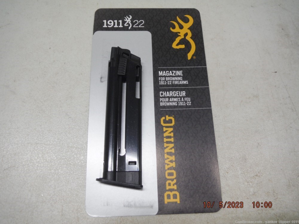 Browning 1911 22 LR 10Rd Magazine112055191 New Factory-img-0