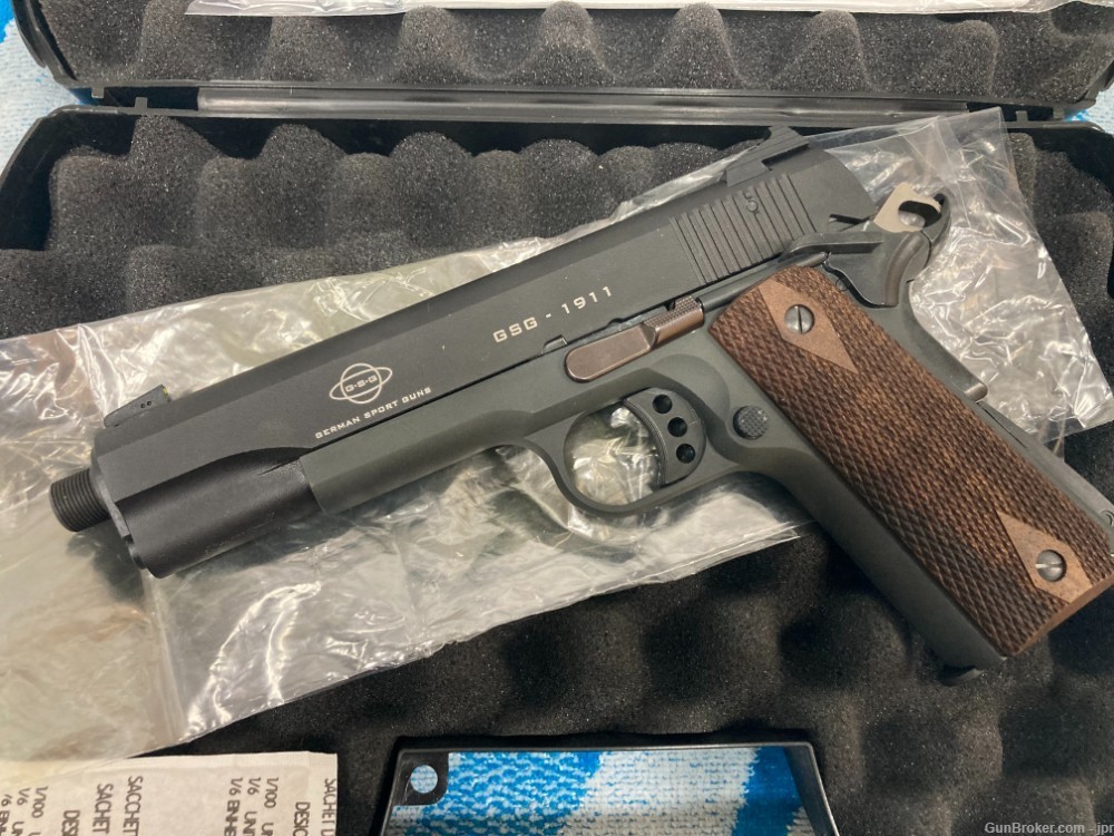 GSG M1911 22lr 5" With Threaded Barrel - test fired only-img-1