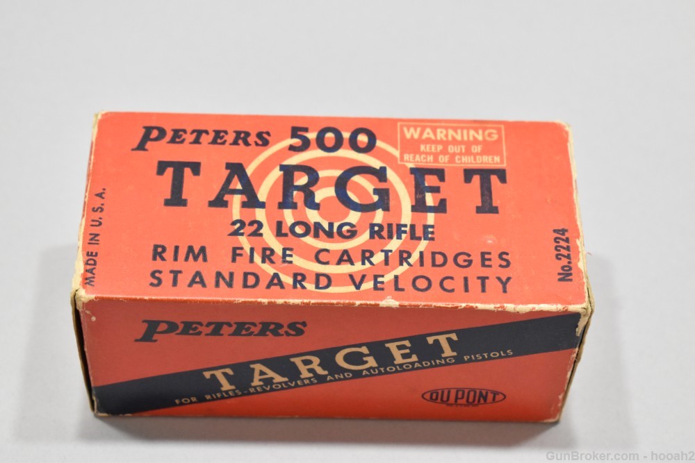 Full Brick 500 Rds Vintage Peters Target 22 LR Rimfire Ammunition -img-0