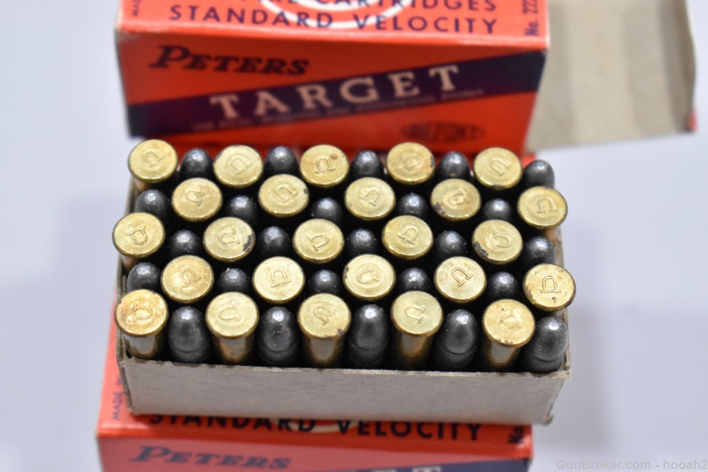 Full Brick 500 Rds Vintage Peters Target 22 LR Rimfire Ammunition -img-8