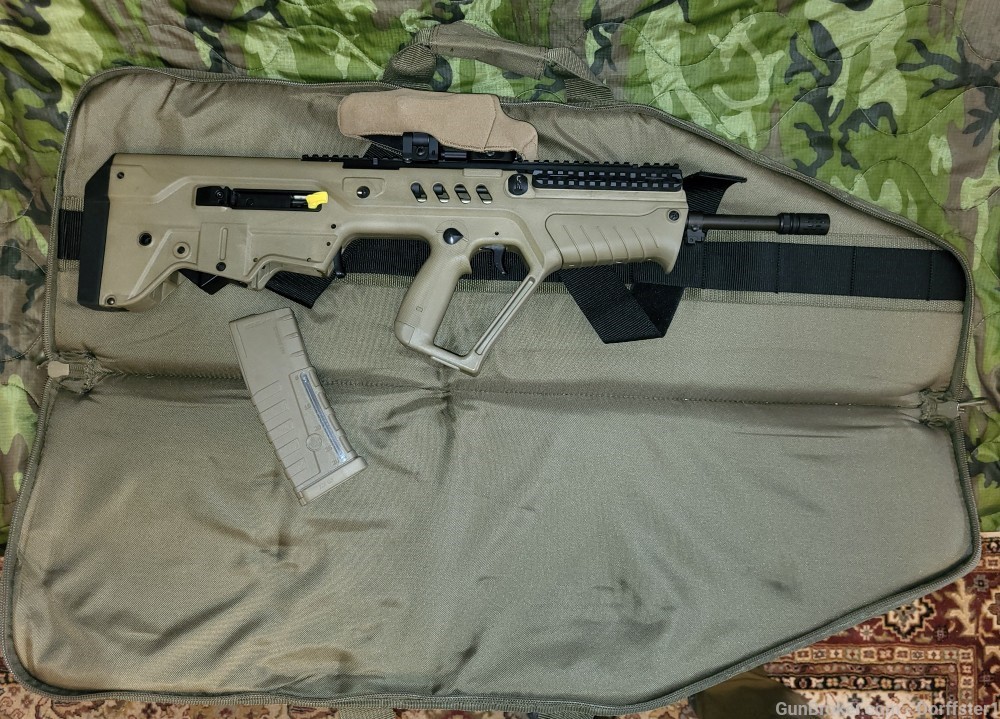 IWI Tavor SAR .223 Rem. Bullpup Rifle, FDE w EOTech Optics, Case & OEM Mag-img-0