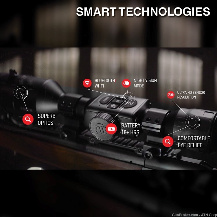 Refurbished ATN X-Sight 4K Pro 5-20x Smart Day/Night Rifle Scope-img-5