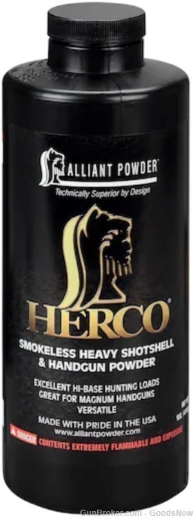 Alliant Herco Smokeless Powder 1lbs Herco Alliant Herko-img-0