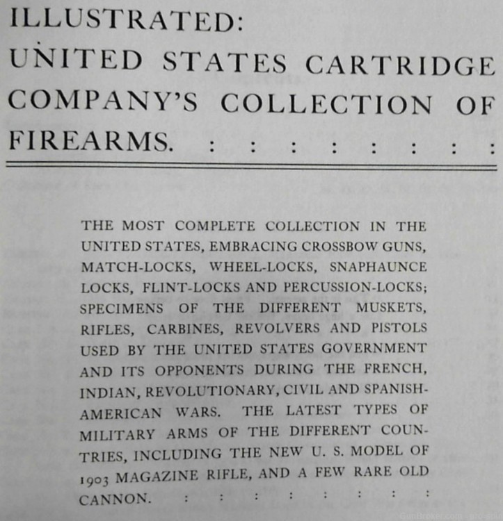 Pictorial History of Firearms to 1905; U.S. Cartridge Company Collection-img-1