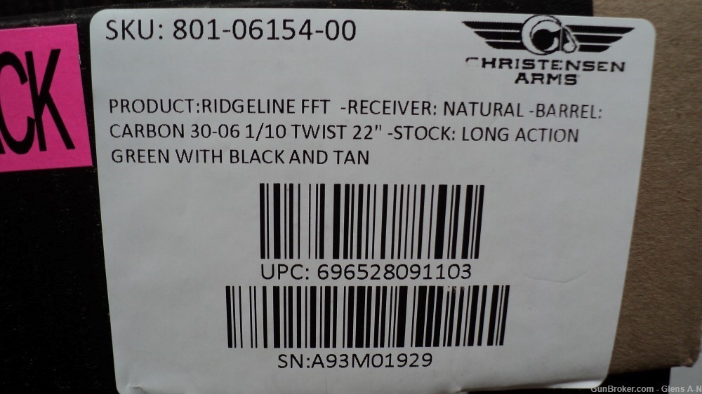 NEW Christensen Arms Ridgeline Sitka FFT 30-06 SF 22" Threaded 8010615400-img-11