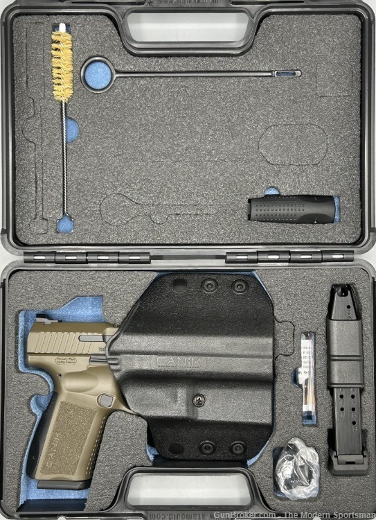 Canik TP9 SF Elite 9mm Luger 4.19" Semi Auto Pistol TP9SF Elite Brown 9x19-img-0