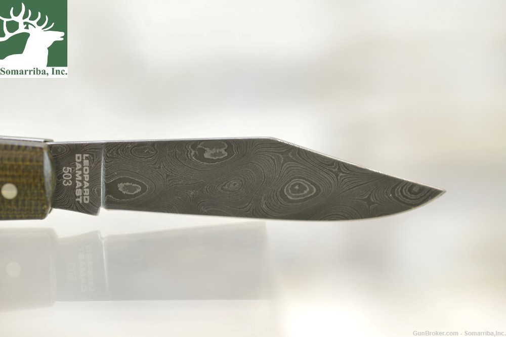 BOKER KNIFE 100501DAM BARLOW INTERGRAL LEOPARD DAMASCUS 2.56" DAMASCUS -img-5