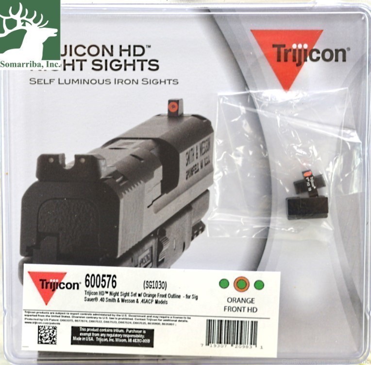 TRIJICON HD NIGHT SIGHTS SG103O; 600576  SIG for Sig Sauer® .P220 (WITH DOV-img-3