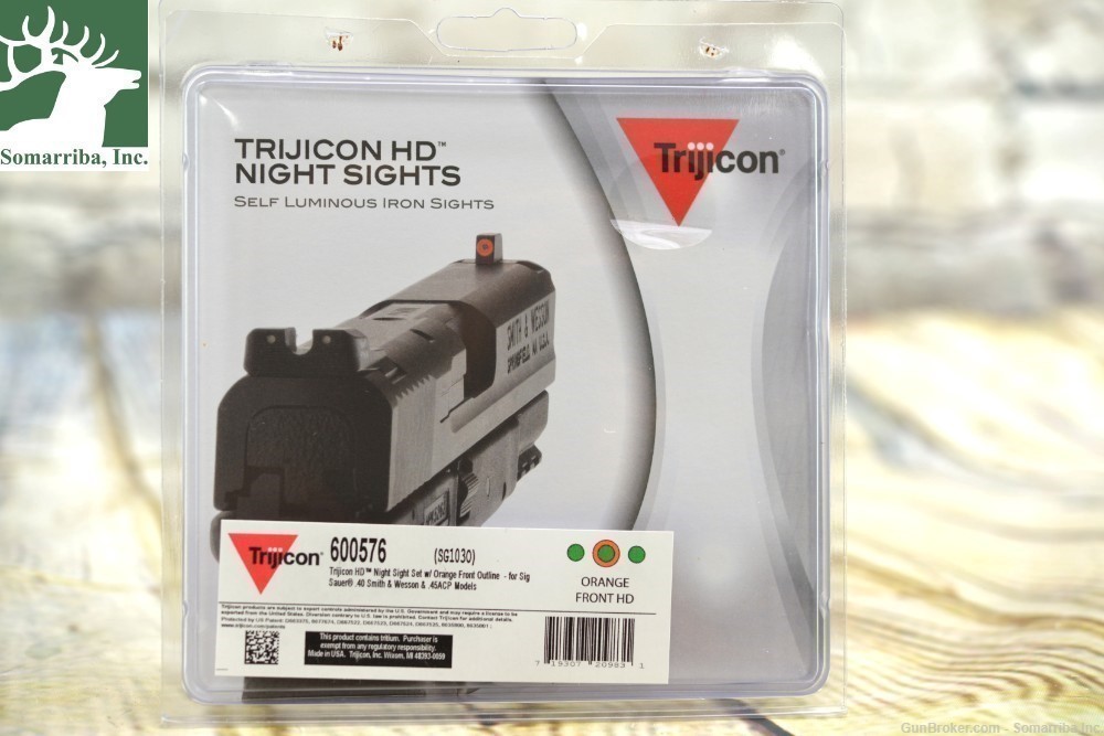 TRIJICON HD NIGHT SIGHTS SG103O; 600576  SIG for Sig Sauer® .P220 (WITH DOV-img-0