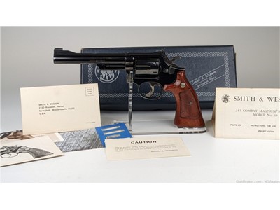 Smith & Wesson|1978 Model 19-4|.357 Combat Magnum|Excellent|Extra Grips