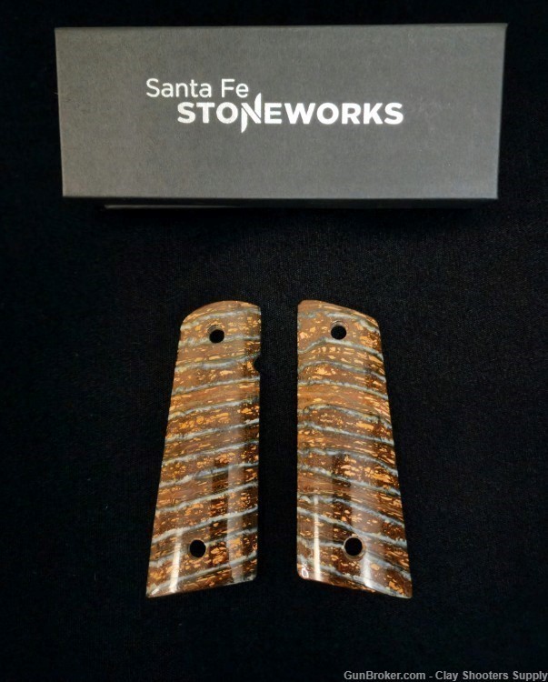 Santa Fe Stoneworks 1911 Government Mammoth Tooth Grips Natural-img-0