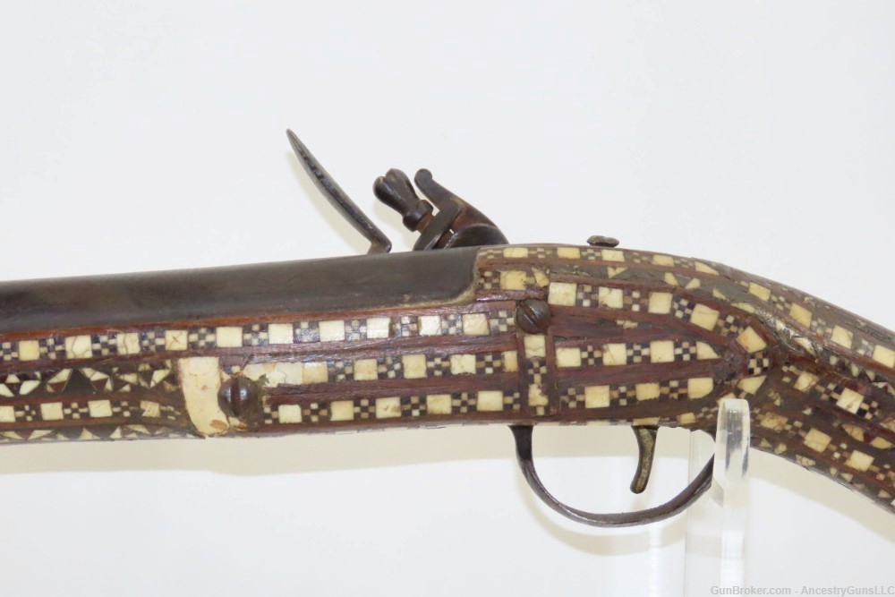 Antique MOROCCAN/NORTH ARFICAN Style .70 Caliber FLINTLOCK Decorated Musket-img-14
