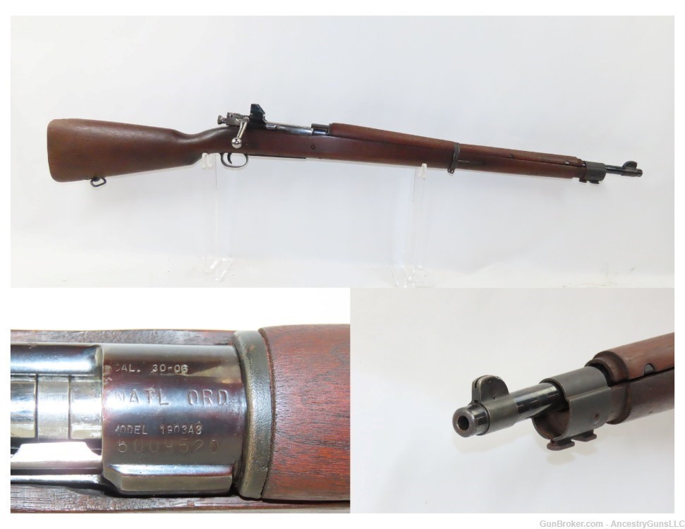 NATIONAL ORDNANCE Model 1903A3 BOLT ACTION .30-06 Springfield C&R Rifle    -img-0