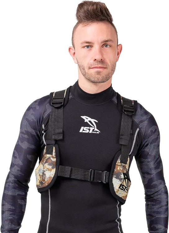 IST Apnea Weightvest with 8 Weight Pockets Each 4.4lbs Size:L (VSA0240-L)-img-3