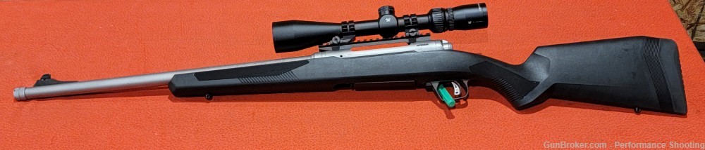 Savage 110 Brush Hunter 375 RUGER 20" Stainless Threaded Barrel with Scope-img-7