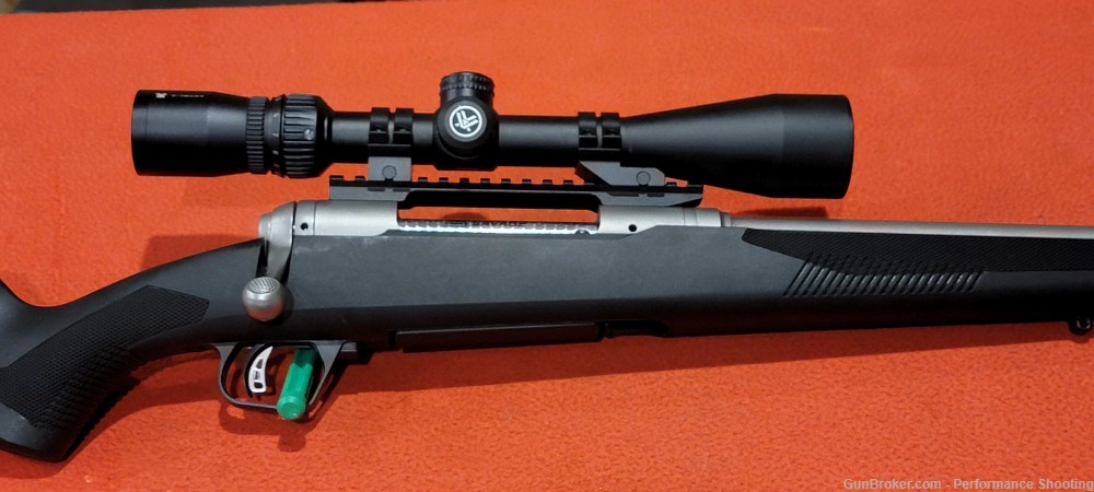 Savage 110 Brush Hunter 375 RUGER 20" Stainless Threaded Barrel with Scope-img-3