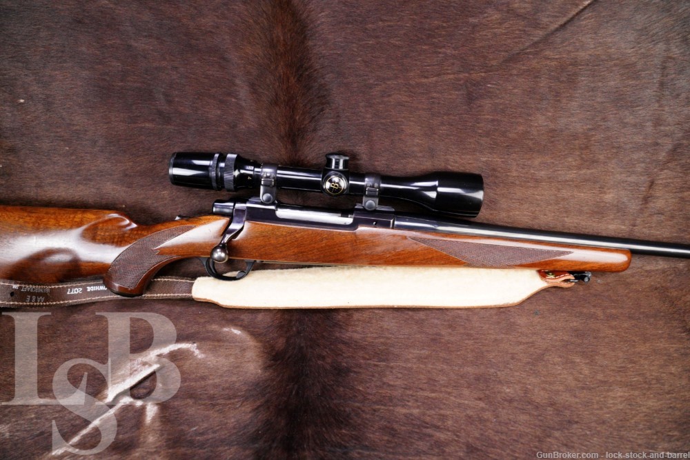 Ruger Tang Safety M77 7mm Mauser 22” Bolt Action Rifle & Scope MFD 1974-img-0