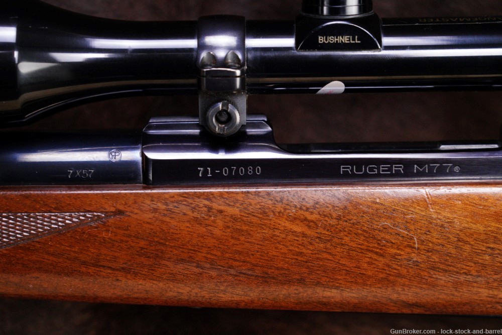 Ruger Tang Safety M77 7mm Mauser 22” Bolt Action Rifle & Scope MFD 1974-img-18