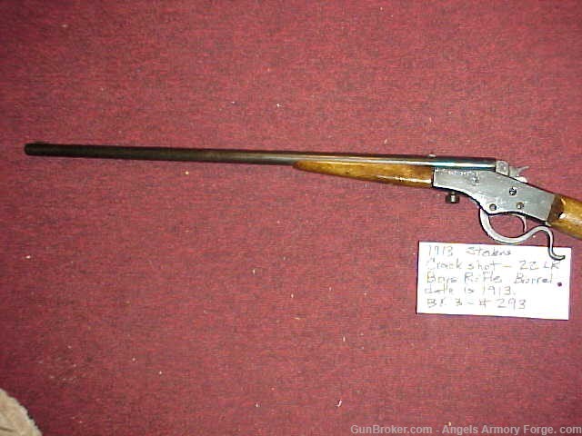BK# 293 - 1913 Stevens Crackshot 22 LR Boy's Rifle-img-1