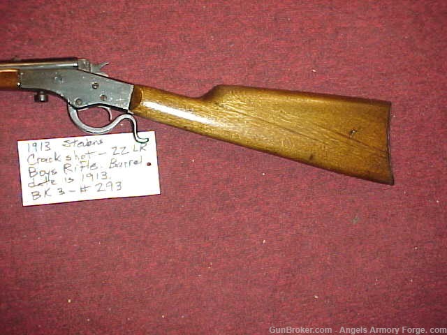 BK# 293 - 1913 Stevens Crackshot 22 LR Boy's Rifle-img-4