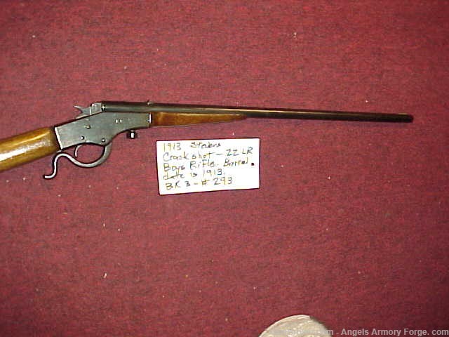 BK# 293 - 1913 Stevens Crackshot 22 LR Boy's Rifle-img-2