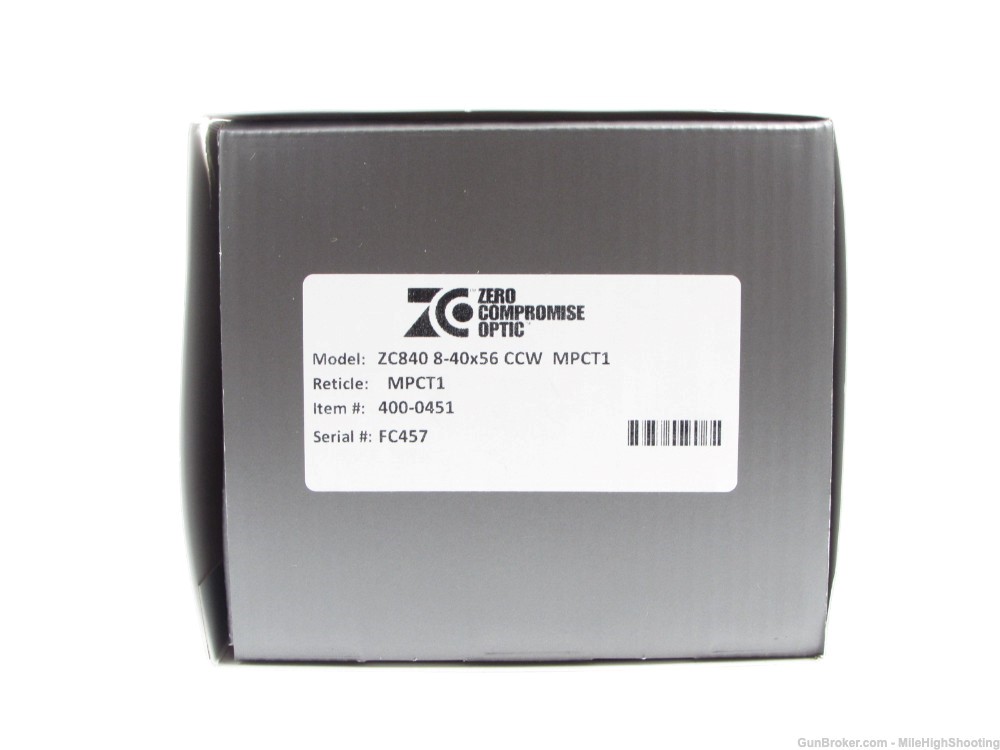 DEMO: Zero Compromise Optic ZCO ZC840-1 8-40x56 CCW MPCT 1 400-0451-img-16