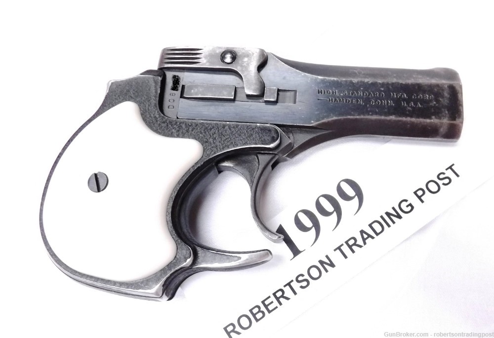 High Standard .22 Magnum DM-101 2 Shot Derringer VG 1976 Steel & Alloy -img-13