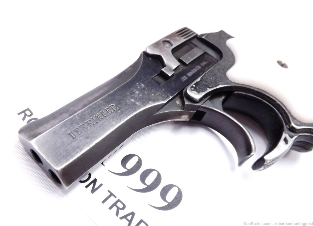 High Standard .22 Magnum DM-101 2 Shot Derringer VG 1976 Steel & Alloy -img-7