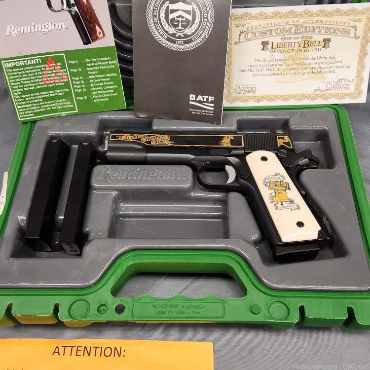 Remington 1911 R1 Let Freedom Ring 1 of 500 Liberty Bell pistol 45ACP-img-32