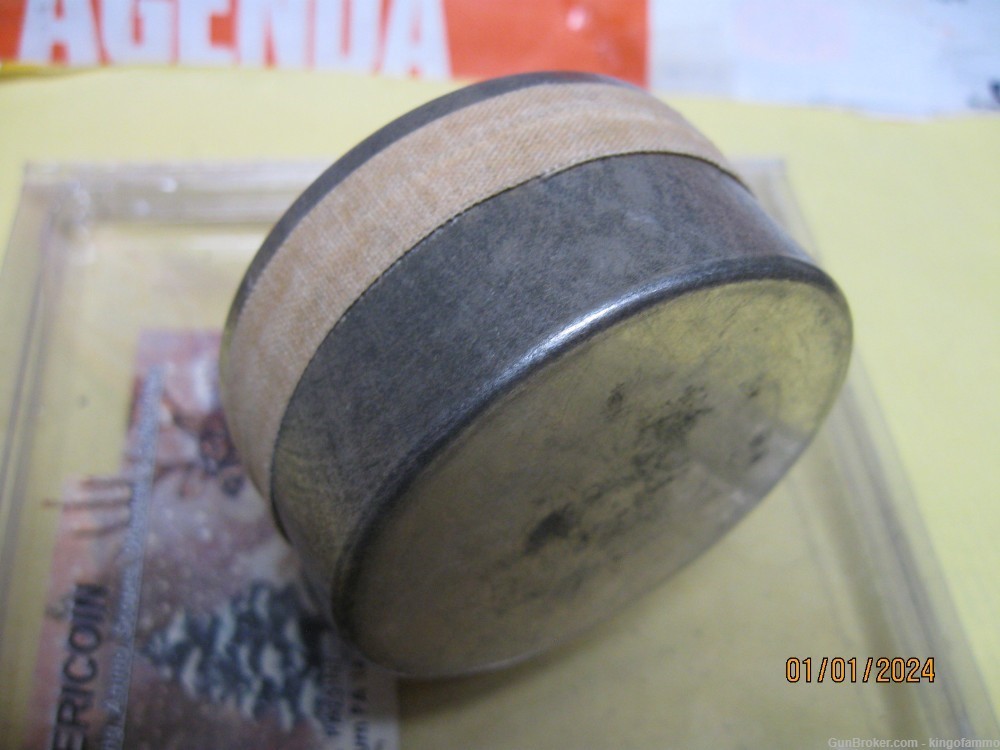 Rare .217" BERDAN Primers vintage Eley Tin No. 40  Reloading .133" high cup-img-2