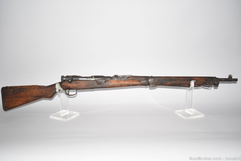 Well Worn Japanese Type 99 Arisaka Rifle 7.7x58 W Monopod READ-img-0