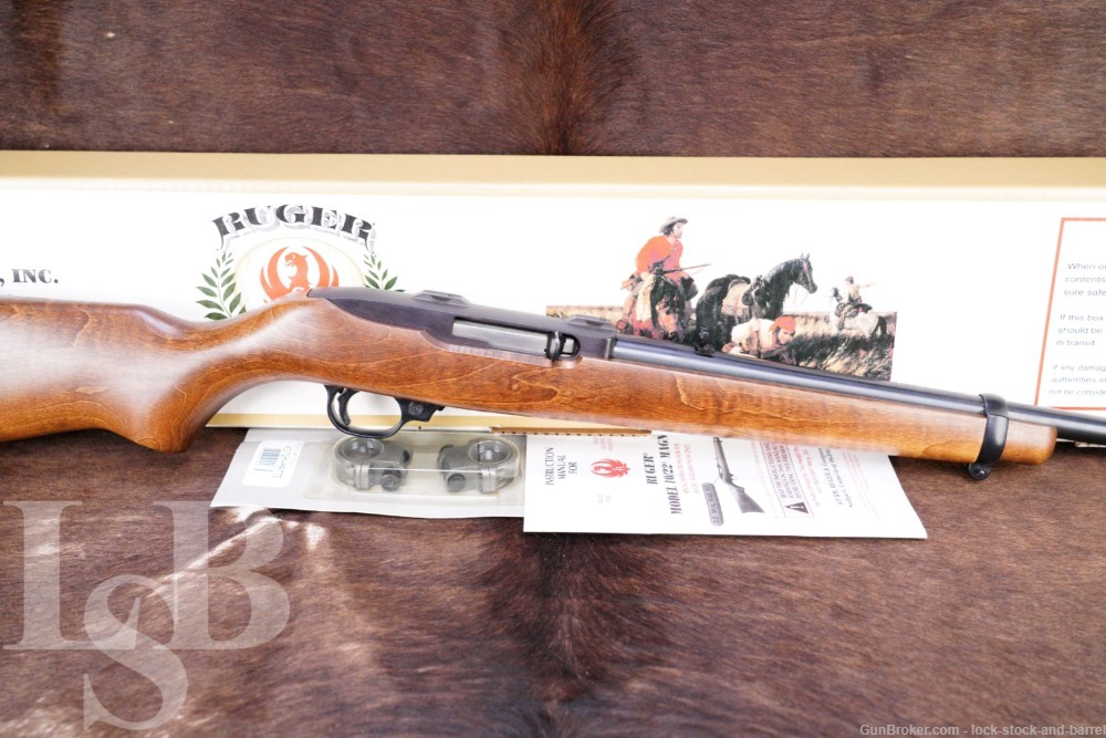 Ruger 10/22 Magnum 02901 .22 WMR 18 1/2” Semi Automatic Rifle & Box 1999-img-0