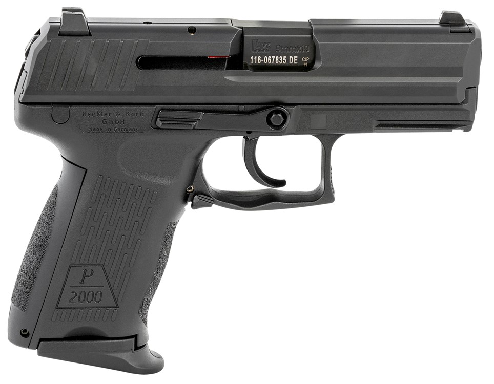 HK  P2000 V2 LEM 9mm Luger Caliber with 3.66, 10+1 Capacity-img-0
