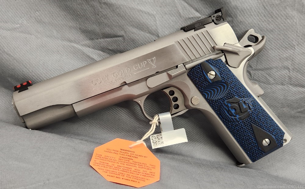 Colt Gold Cup Trophy Government Model 1911 stainless .38 Super O507GCL-img-8
