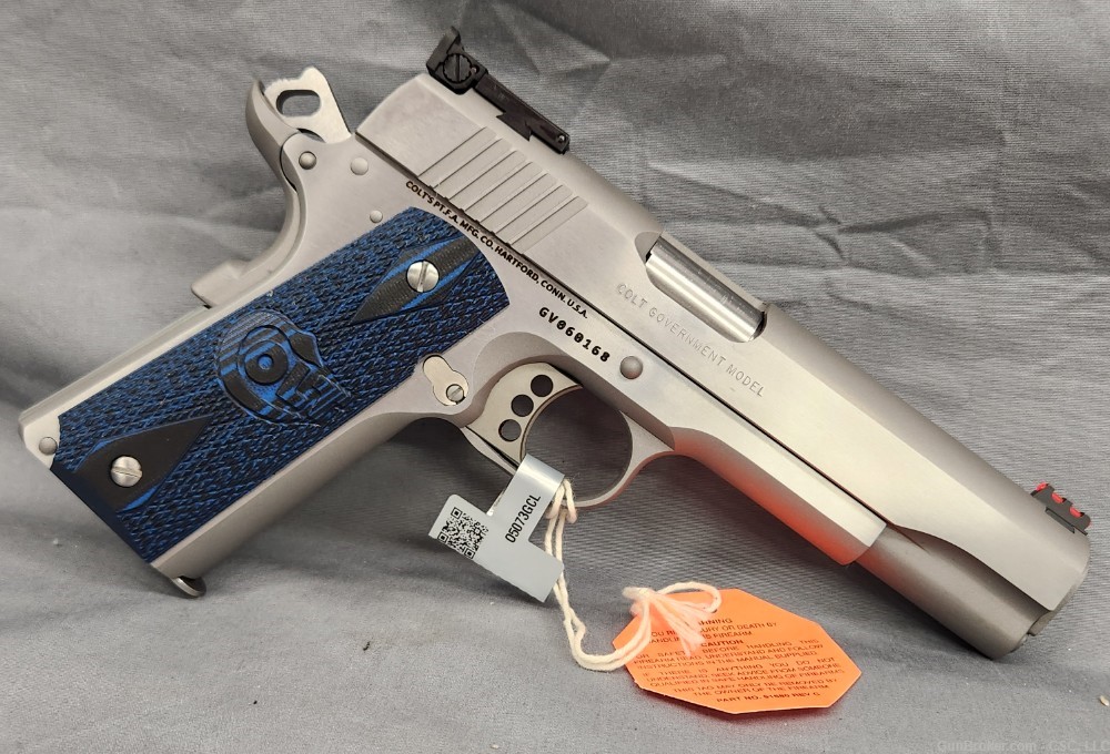 Colt Gold Cup Trophy Government Model 1911 stainless .38 Super O507GCL-img-0