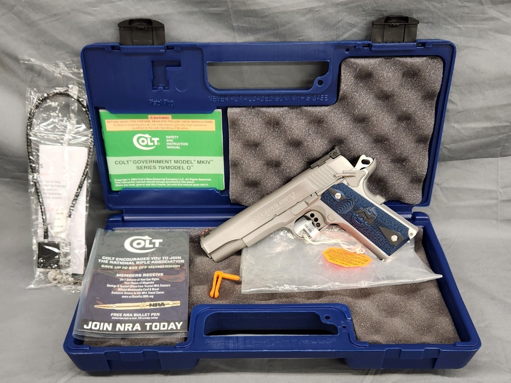 Colt Gold Cup Trophy Government Model 1911 stainless .38 Super O507GCL-img-17