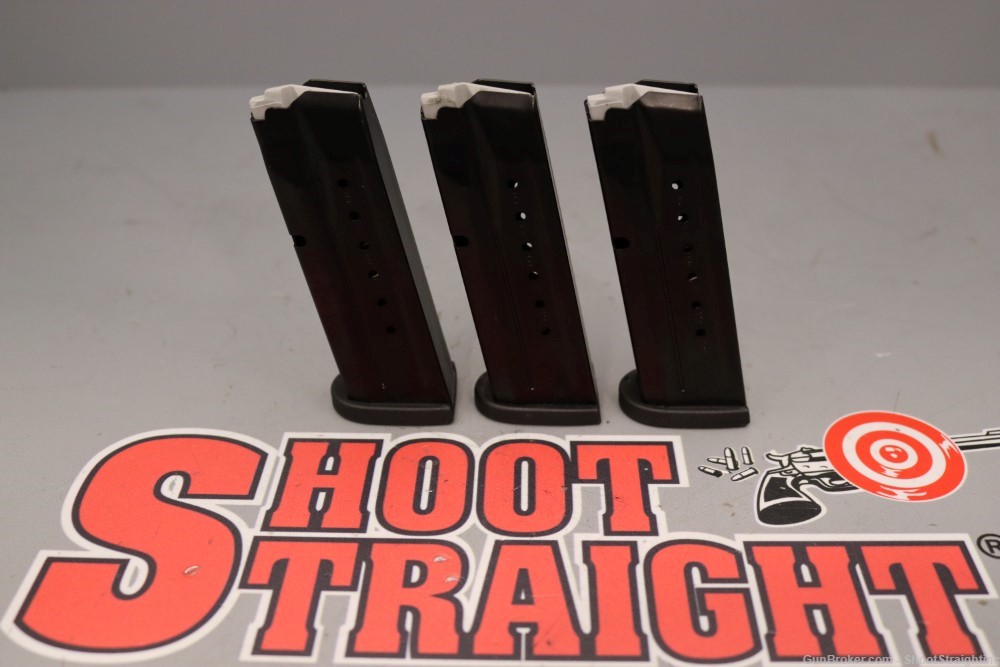 Lot O' Three (3) Smith & Wesson M&P9 Compact 9mm 15rd Magazines (OEM)-img-0