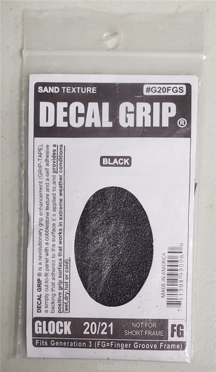 Decal Grip Glock 20 21 gen 3 sand texture DOESN'T FIT SF MODELS-img-0