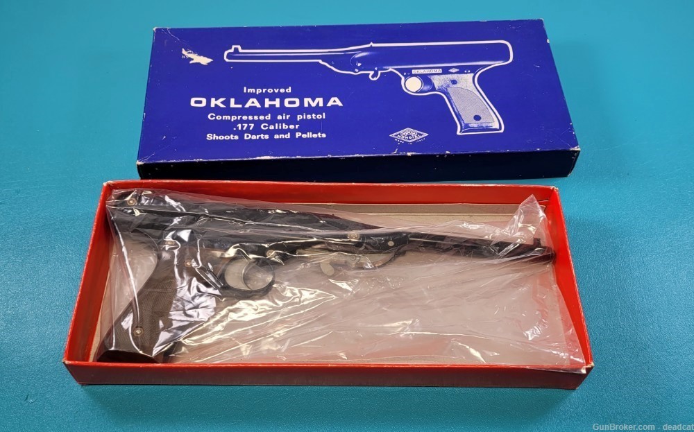 Vintage Mondial MMM Oklahoma Air Pistol .177 Pellet Original Box Italy-img-8