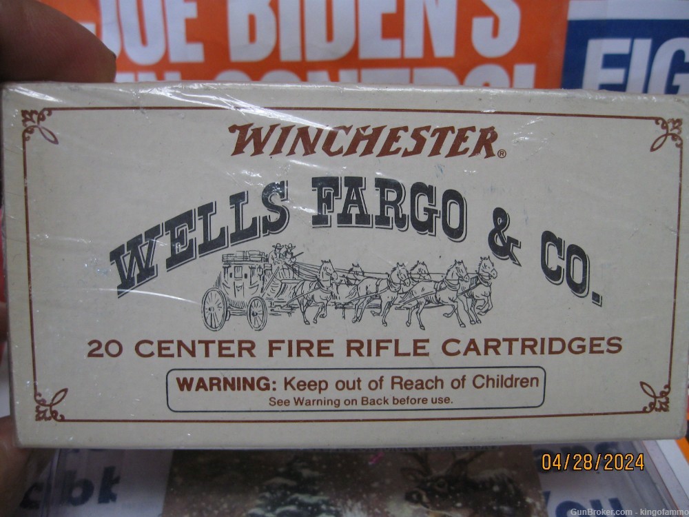 Scarce MINT Box WELLS FARGO 30-30 Winchester LTD 1977 Collector Ammo-img-1