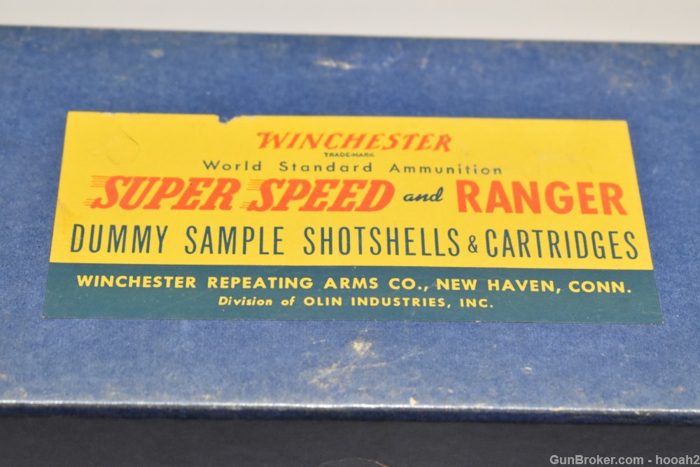 Nice Vintage Winchester Factory Dummy Sample Display W Hinged Box-img-1